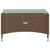 8 Piece Garden Lounge Set with Cushions Poly Rattan Brown