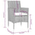 8 Piece Garden Lounge Set with Cushions Poly Rattan Brown