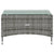 8 Piece Garden Lounge Set with Cushions Poly Rattan Grey