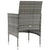 16 Piece Garden Lounge Set with Cushions Poly Rattan Grey