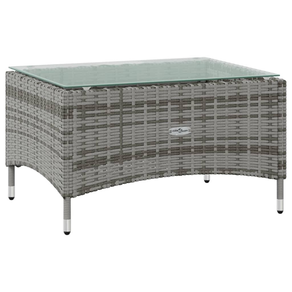 16 Piece Garden Lounge Set with Cushions Poly Rattan Grey