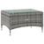 16 Piece Garden Lounge Set with Cushions Poly Rattan Grey