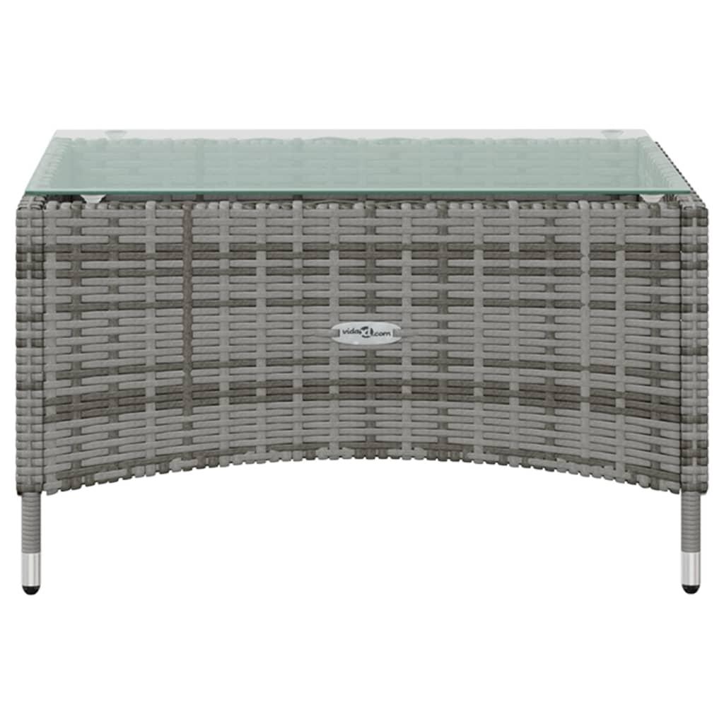 16 Piece Garden Lounge Set with Cushions Poly Rattan Grey
