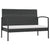8 Piece Garden Lounge Set with Cushions Poly Rattan Black