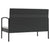 8 Piece Garden Lounge Set with Cushions Poly Rattan Black