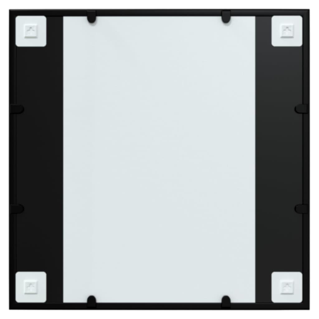 Wall Mirror Black 60x60 cm Metal