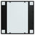 Wall Mirror Black 60x60 cm Metal