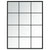 Wall Mirror Black 80x60 cm Metal