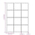 Wall Mirror Black 80x60 cm Metal