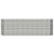 Garden Raised Bed Powder-Coated Steel 224x40x68 cm Silver