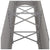Garden Raised Bed Galvanised Steel 260x40x68 cm Grey