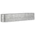 Garden Raised Bed Galvanised Steel 368x80x68 cm Silver