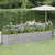 Garden Raised Bed Galvanised Steel 368x80x68 cm Silver