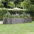 Garden Raised Bed Grey 367x140x68 cm Galvanised Steel