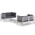 5 Piece Garden Lounge Set with Anthracite Cushions Pinewood