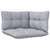 8 Piece Garden Lounge Set with Grey Cushions Pinewood