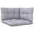 9 Piece Garden Lounge Set with Grey Cushions Pinewood