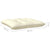 3-Seater Garden Sofa with Cream Cushions Solid Pinewood