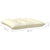 4 Piece Garden Lounge Set with Cream Cushions Pinewood