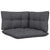 3-Seater Garden Sofa with Anthracite Cushions Solid Pinewood