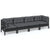4 Piece Garden Lounge Set with Cushions Solid Pinewood