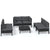 7 Piece Garden Lounge Set with Cushions Solid Pinewood