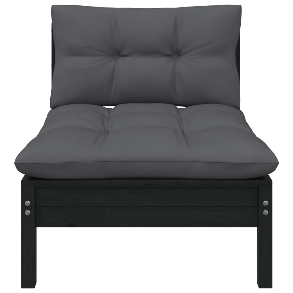 7 Piece Garden Lounge Set with Cushions Solid Pinewood