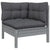 6 Piece Garden Lounge Set with Cushions Solid Pinewood