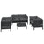 7 Piece Garden Lounge Set with Cushions Solid Pinewood