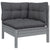 8 Piece Garden Lounge Set with Cushions Solid Pinewood