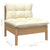 3 Piece Garden Lounge Set with Cushions Solid Wood Pine