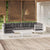 7 Piece Garden Lounge Set with Cushions White Pinewood