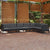 7 Piece Garden Lounge Set with Cushions Black Solid Pinewood