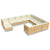 11 Piece Garden Lounge Set with Cream Cushions Pinewood