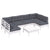 7 Piece Garden Lounge Set with Cushions White Solid Pinewood