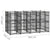 Outdoor Dog Kennel Steel 7.37 m²