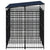 Outdoor Dog Kennel with Roof Steel 5.53 m²