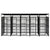 Outdoor Dog Kennel with Roof Steel 9.22 m²
