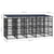 Outdoor Dog Kennel with Roof Steel 9.22 m²
