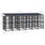 Outdoor Dog Kennel with Roof Steel 11.06 m²
