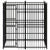 Outdoor Dog Kennel Steel 3.69 m²