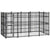 Outdoor Dog Kennel Steel 7.37 m²