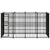 Outdoor Dog Kennel Steel 7.37 m²
