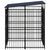 Outdoor Dog Kennel with Roof Steel 3.69 m²