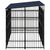 Outdoor Dog Kennel with Roof Steel 7.37 m²