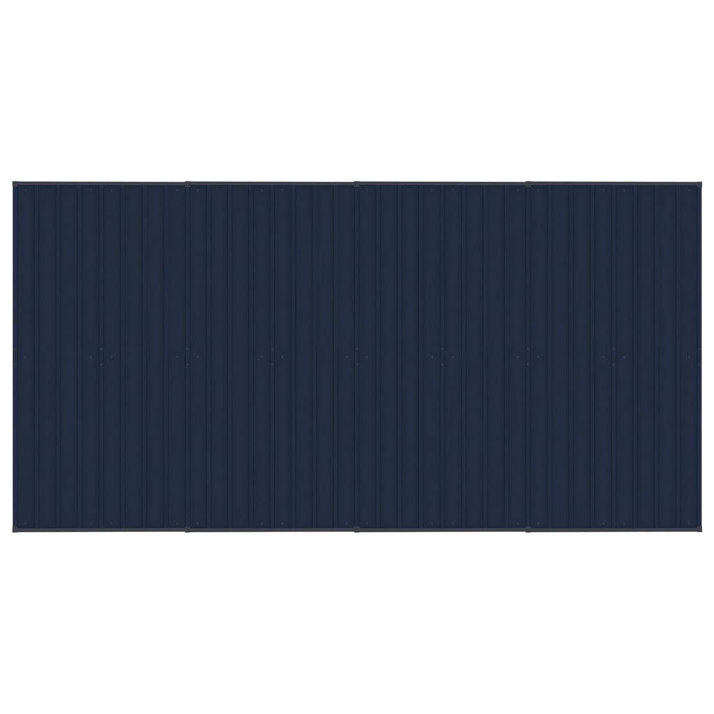 Outdoor Dog Kennel with Roof Steel 7.37 m²