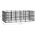 Outdoor Dog Kennel Steel 16.59 m²
