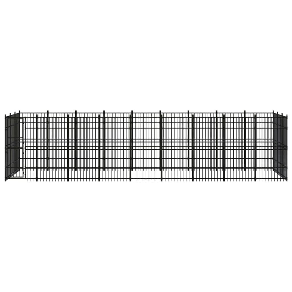 Outdoor Dog Kennel Steel 24.88 m²