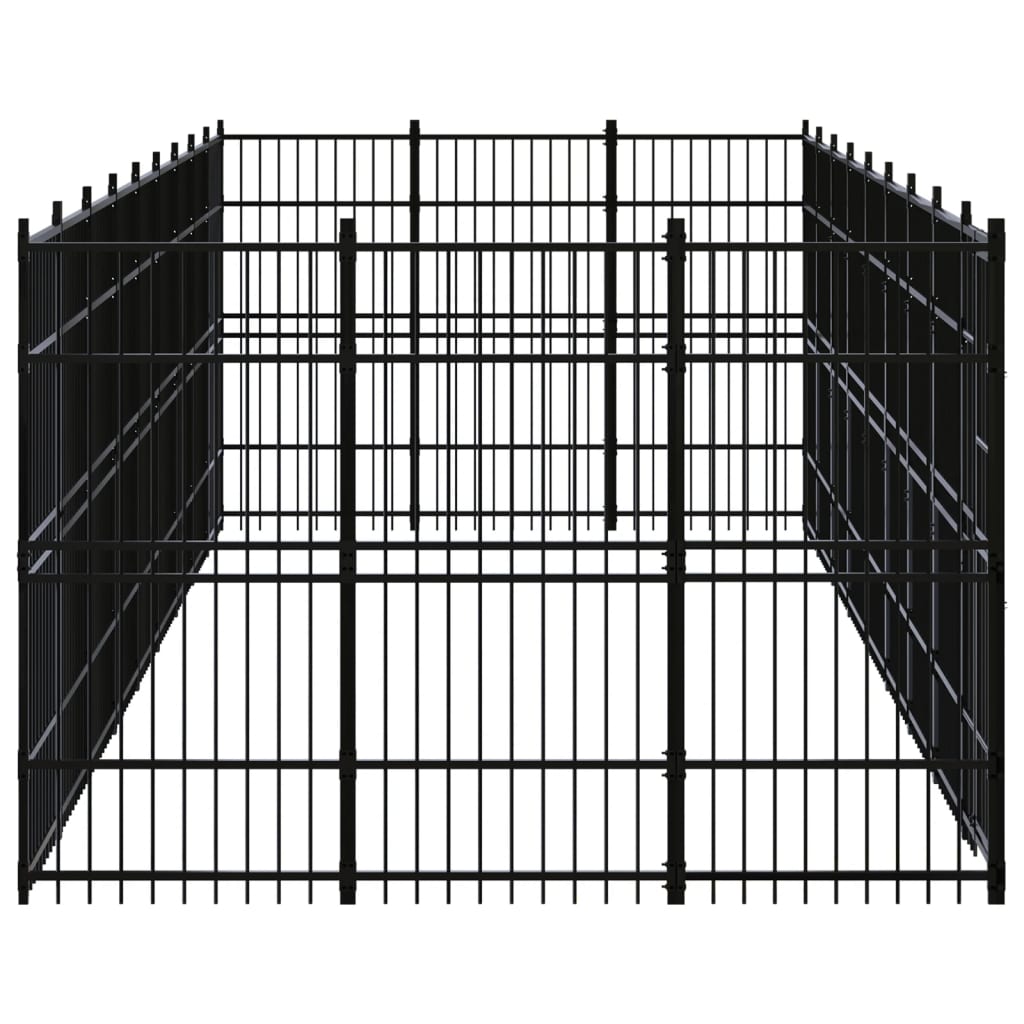Outdoor Dog Kennel Steel 24.88 m²