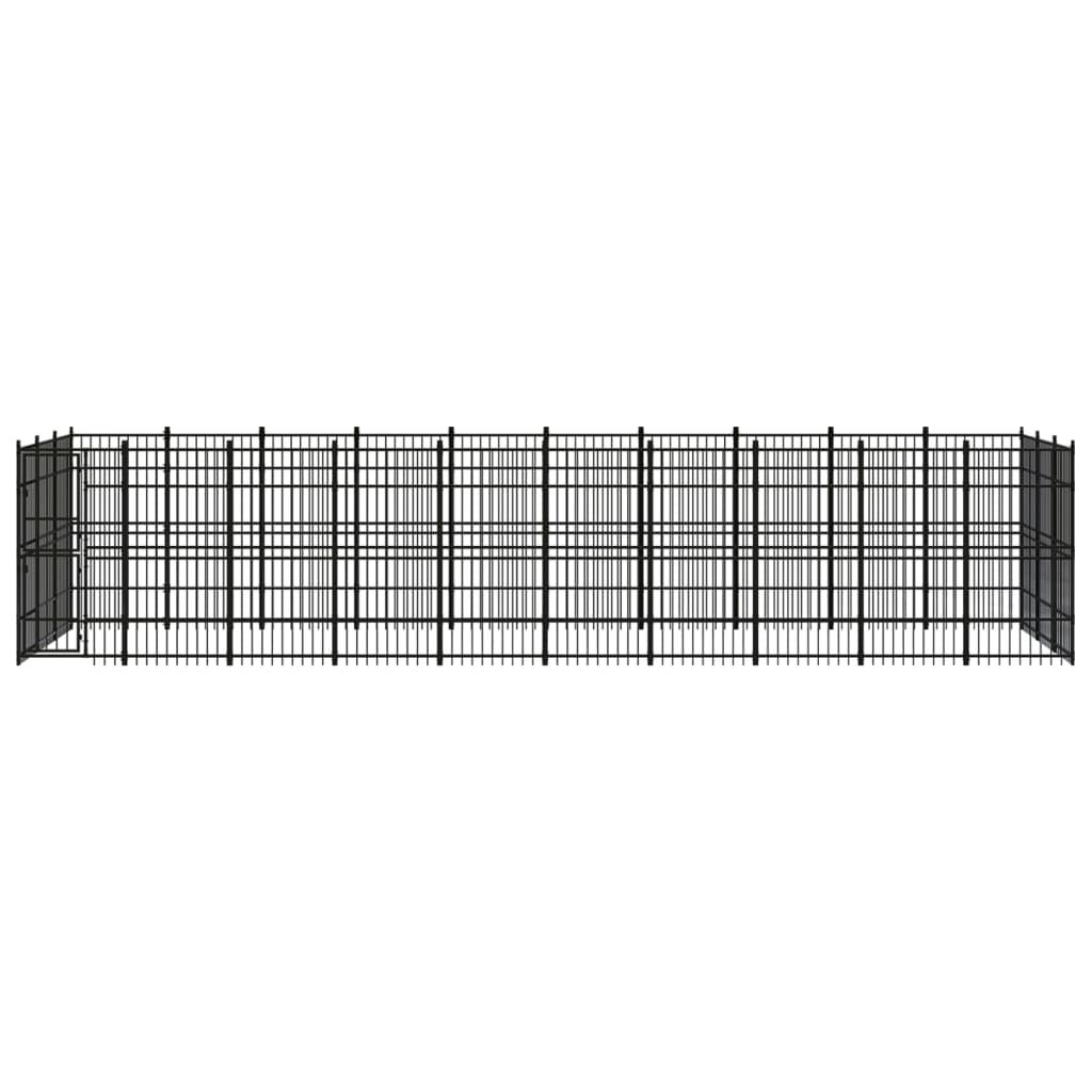 Outdoor Dog Kennel Steel 27.65 m²